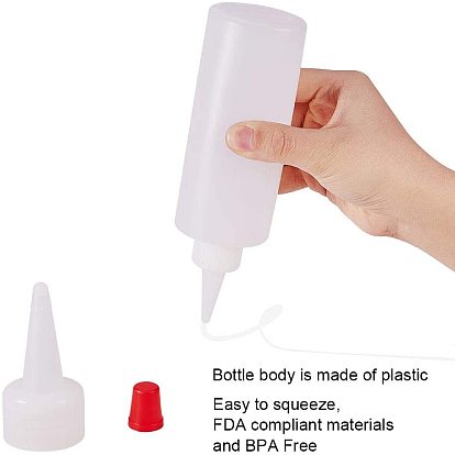 Пластиковый клей жидкий контейнер, диспенсер для бутылок и пластиковые бутылки с клеем