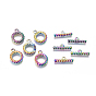 Ion Plating(IP) 304 Stainless Steel Toggle Clasps, for DIY Jewelry Making