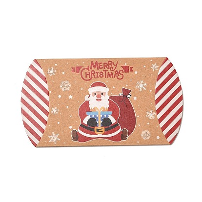 Картонные коробки для конфет с рождественской тематикой, мультфильм Санта-Клаус олень колокольчик конфеты закуски подарочная коробка