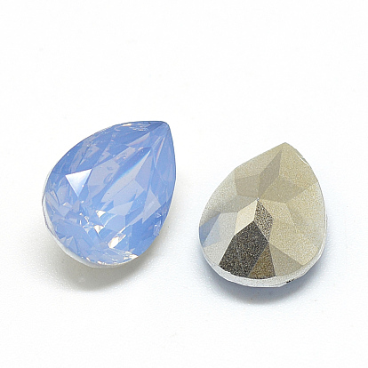 Cabujones de diamantes de imitación puntiagudos de resina, gota