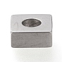 304 Stainless Steel Beads, Square