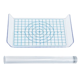 DIY Clay Craft Kit, with Acrylic Transparent Pressure Plate and Rods Solid
