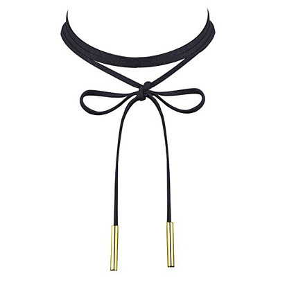 Fashionable Adjustable Long Velvet Necklace - European and American Style, Simple and Free.