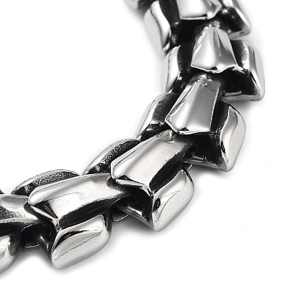 304 bracelets de chaîne à maillons de dragon viking en acier inoxydable pour hommes, style hip-hop de la mode