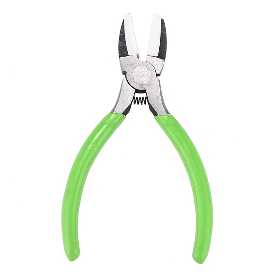 45# Carbon Steel Jewelry Pliers for Jewelry Making Supplies, Nylon Jaw Pliers, Flat Nose Pliers, Polishing