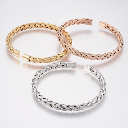 304 manchette en acier inoxydable bracelets bracelets de couple