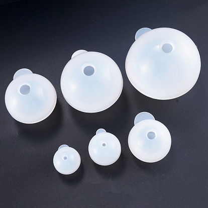 Moldes de silicona, moldes de resina, para resina uv, fabricación de joyas de resina epoxi, rondo, molde de esfera