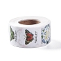 Бабочка круглая точка самоклеющиеся бумажные наклейки, насекомое спасибо подарочные наклейки для вечеринки, декоративные подарки