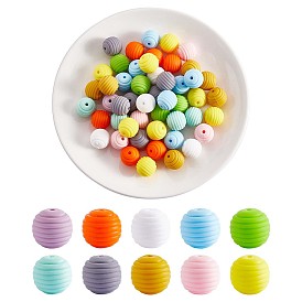 100Pcs Silicone Beads 15mm Honeycomb Silicone Bead Colorful Loose Spacer Beads Silicone Bead kit for DIY Bracelet Necklace Keychain Making Craft