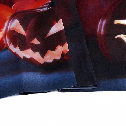 Tissu de fond de bannière halloween en polyester, décors de photographie d'halloween décorations de fête, rectangle