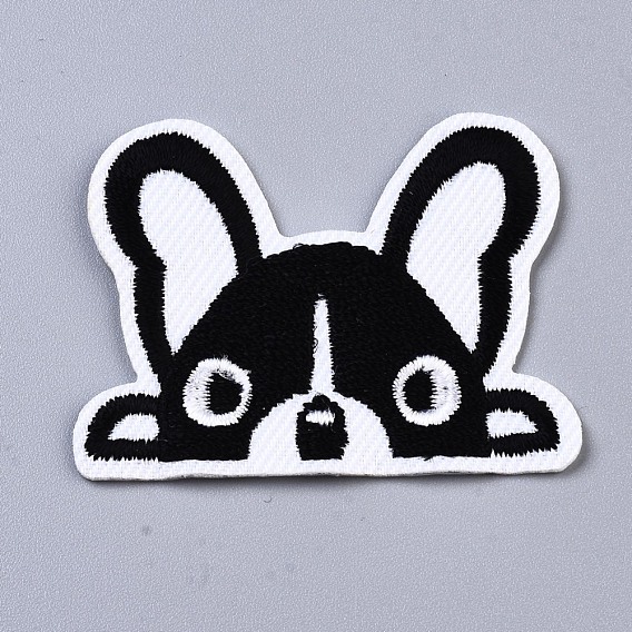 Dog Appliques, Computerized Embroidery Cloth Iron on/Sew on Patches, Costume Accessories