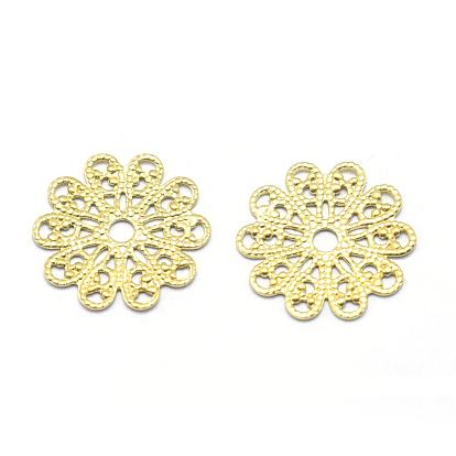 Brass Filigree Joiners, Lead Free & Cadmium Free & Nickel Free, Flower