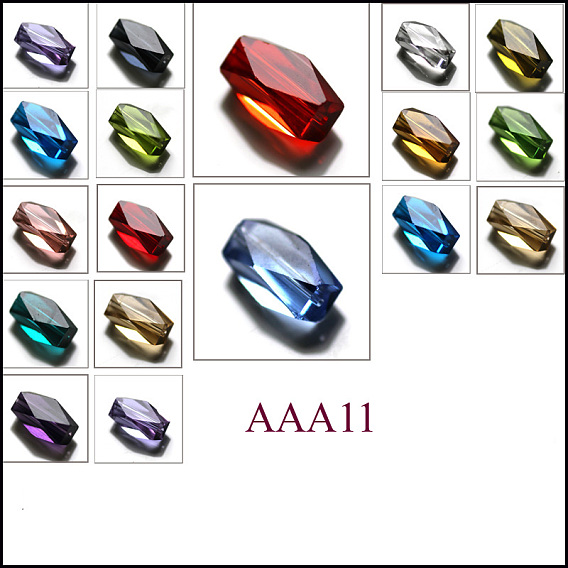 Imitations de perles de cristal autrichien, grade de aaa, facette, colonne