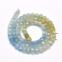 Natural Aquamarine Beads  Strands, Gradient Style, Square, Faceted