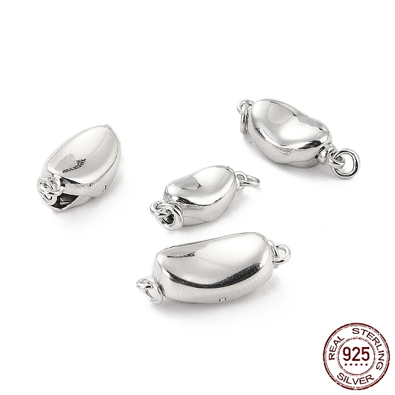 925 fermoirs à baïonnette en argent sterling, lingot