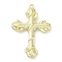 Alloy with Glass Pendants, Cross with Rose Charms