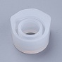 Transparent DIY Ring Silicone Molds, Resin Casting Molds, For UV Resin, Epoxy Resin Jewelry Making, Diamond Shape, Size 7