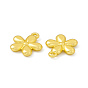 Rack Plating Alloy Charms, Cadmium Free & Lead Free & Nickle Free, Flower Charms