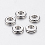 Revestimiento iónico (ip) 304 perlas de acero inoxidable, plano y redondo