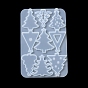 Moldes colgantes de silicona diy christams, moldes de resina, árbol/reineer/copo de nieve