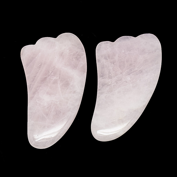 Natural Rose Quartz Gua Sha Boards, Scraping Massage Tools, Gua Sha Facial Tools, Wing