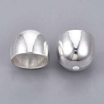 Tibetan Style Alloy Cord Ends, End Caps, Cadmium Free & Lead Free, 13x15.5x15.5mm, Hole: 2mm, about 273pcs/1000g