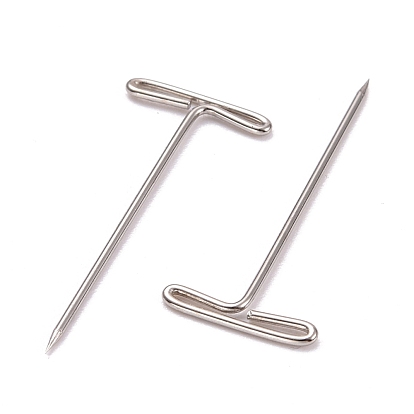 Nickel Plated Steel T Pins for Blocking Knitting, Modelling, Wig Making and Crafts