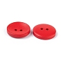 Painted Basic Sewing Button in Round Shape, Wooden Buttons