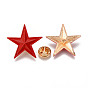 Alloy Enamel Brooches, Enamel Pin, with Brass Butterfly Clutches, Star, Light Gold, Cadmium Free & Nickel Free & Lead Free