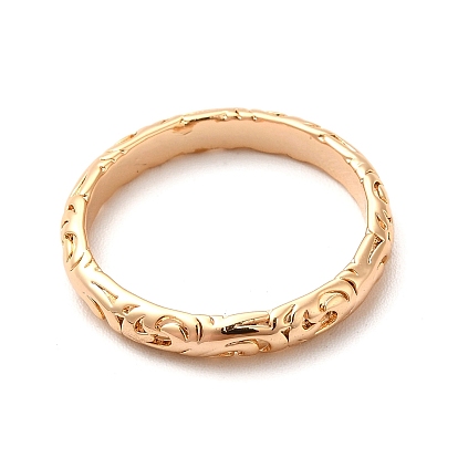 304 кольцо из нержавеющей стали, текстурированное кольцо на палец с цветочным узором
