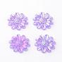 Acrylic Cabochons, AB Color Plated, Daisy Flower