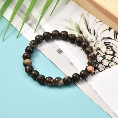 Natural Mixed Stone Beads Stretch Bracelet for Men Women for Her