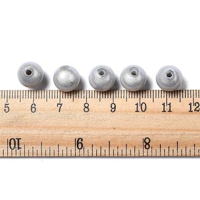 Perles acryliques laquées, perles de miracle, Perle en bourrelet, ronde, 10mm, Trou: 2mm