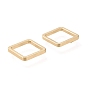 Brass Linking Ring, Long-Lasting Plated, Square