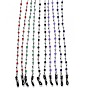 304 Stainless Steel Eyeglasses Chains, Neck Strap for Eyeglasses, with Natural & Synthetic Gemstone Round Beads and Rubber Loop Ends