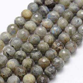 Chapelets de perles labradorite naturelle , a- année, facette, ronde