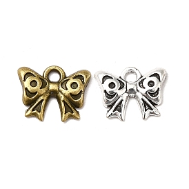 Tibetan Style Alloy Charms, Bowknot Charms