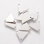 201 Stainless Steel Charms, Laser Cut, Triangle