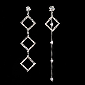 Geometric Square Earrings for Women - Nightclub Fashion Jewelry (E573)