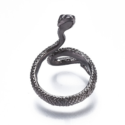 Сплав манжеты кольца пальцев, широкая полоса кольца, змея