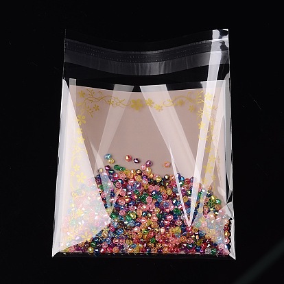 Rectangle OPP Cellophane Bags, 15.3x12cm, Bilateral Thickness: 0.07mm, about 95~100pcs/bag