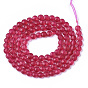 Natural Ruby/Red Corundum Beads Strands, Faceted, Flat Round