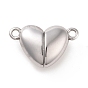 316 Surgical Stainless Steel Magnetic Clasps, Heart