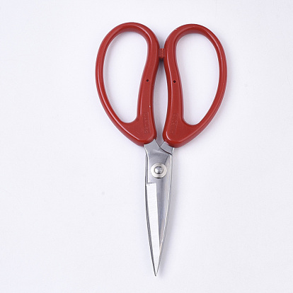 Stainless Steel Scissors, Sewing Scissors, with Plastic Handle