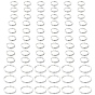 300 pcs 4 styles anneaux fendus en fer, anneaux de saut à double boucle, sans cadmium et sans plomb