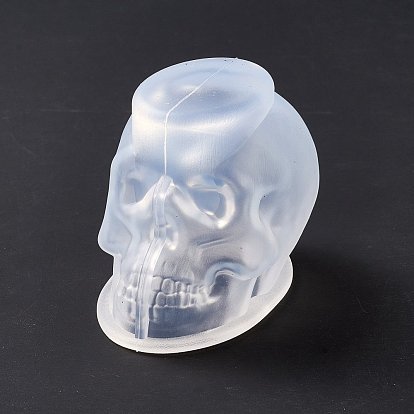 DIY Candle Making Silicone Molds, Halloween Theme, 3D Skull