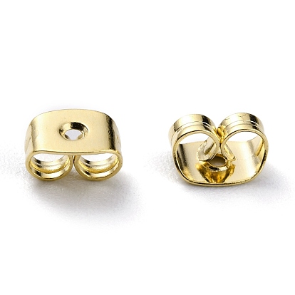 Brass Friction Ear Nuts, Ear Locking Earring Backs for Post Stud Earrings