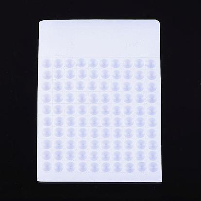 Contre les cartes de perles en plastique, de comptage 100 perles