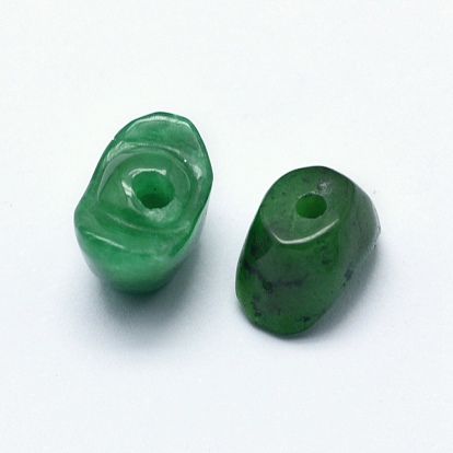 Natural Myanmar Jade/Burmese Jade Beads, Dyed, Ingot