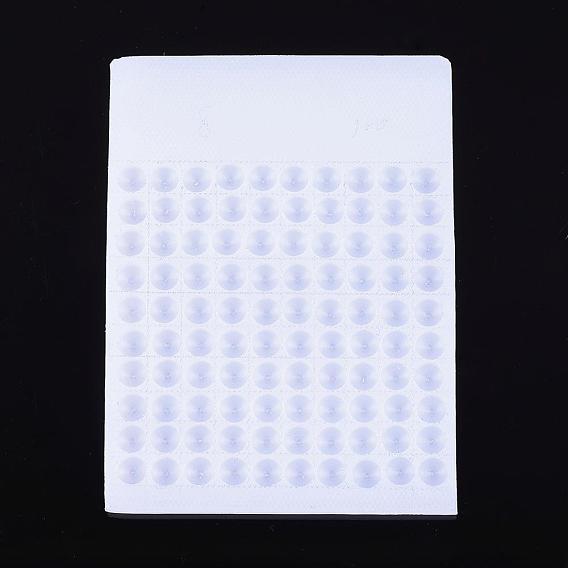 Tableros de contador de cuentas de plástico, para contar 100 perlas